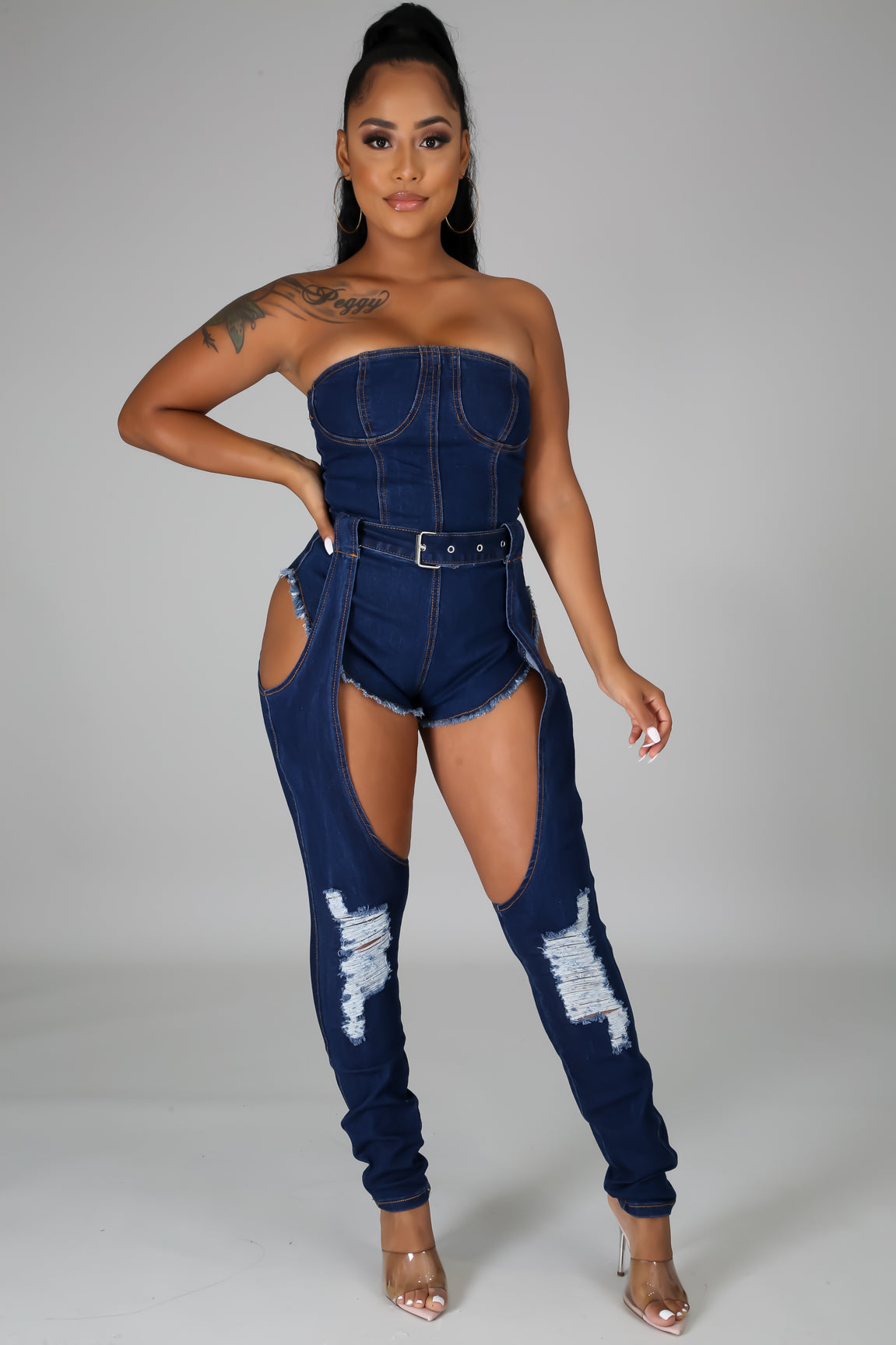 Bad Behavior Romper/Harness Set