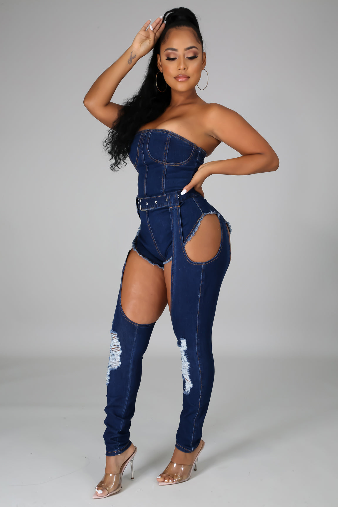 Bad Behavior Romper/Harness Set