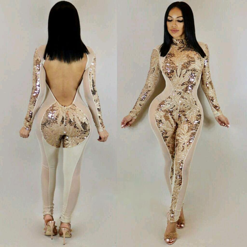 Obsesses Sequin Jumpsuit