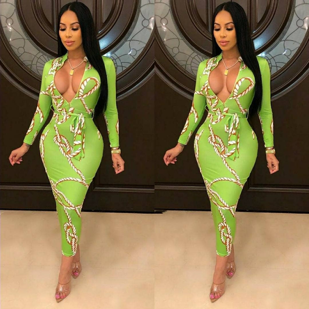 Chained Midi Dress
